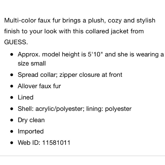 Guess Vonna Faux Fur Jacket - Picture 7 of 7